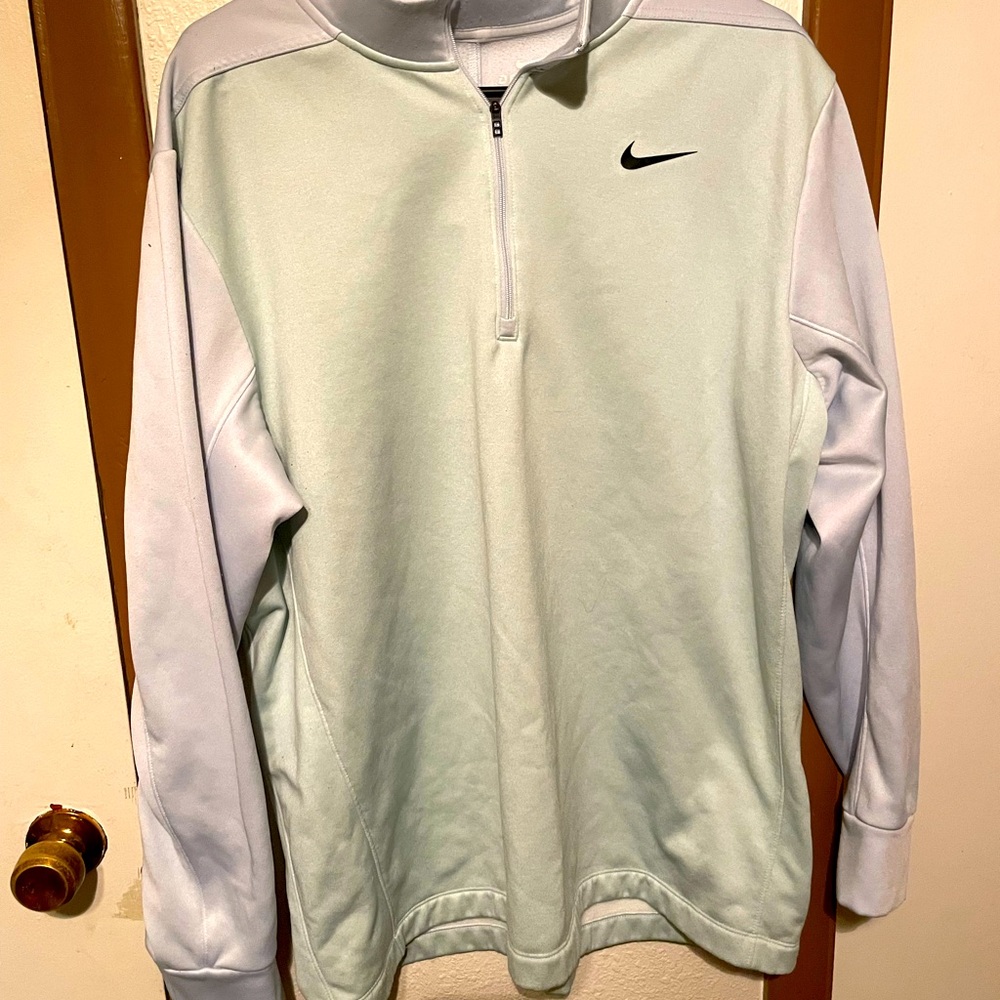 Nike mens XL pull over with half zipper